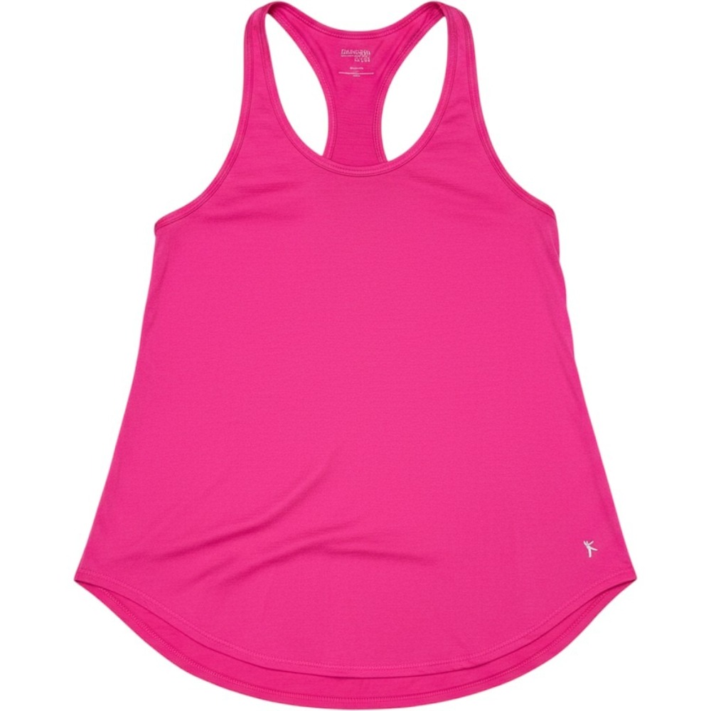 Danskin Now Womens Pink Racerback Tank Top Activewear Size Small 4-6